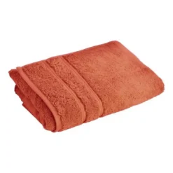 BecquetServiette invité 600 g/m² COTON EGYPTE - orange terracotta