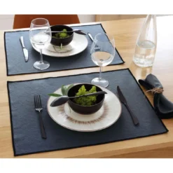 BecquetSets de table 37x50 HONO gris en coton