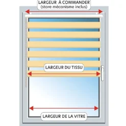 BecquetStore enrouleur automatique jour/nuit - tamisant/occultant - blanc
