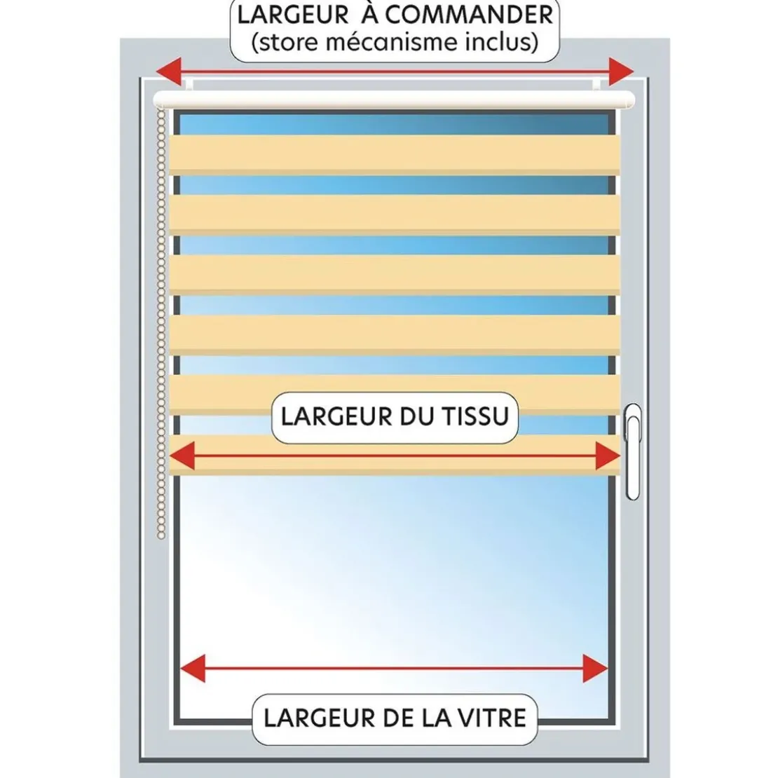 BecquetStore enrouleur automatique jour/nuit - tamisant/occultant - blanc