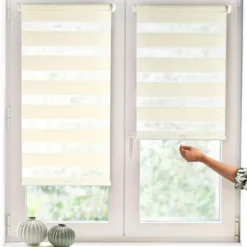 BecquetStore jour/nuit automatique - beige