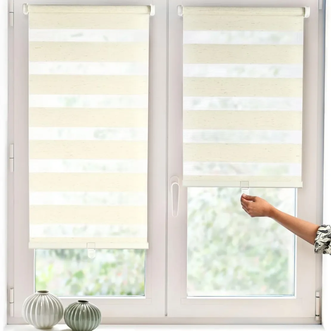 BecquetStore jour/nuit automatique - beige