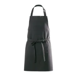 BecquetTablier en coton gris anthracite uni - LONA