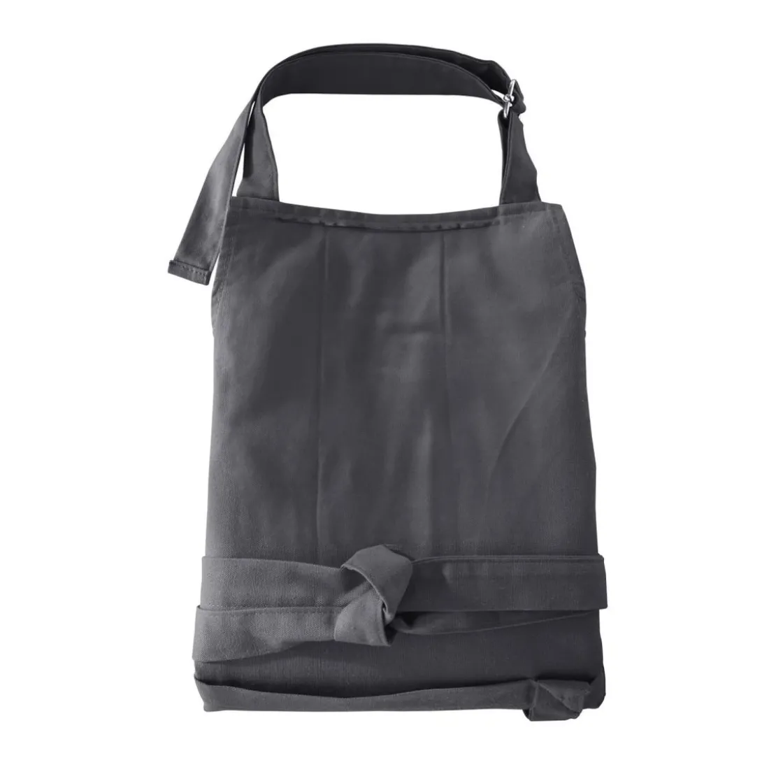 BecquetTablier en coton gris anthracite uni - LONA