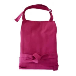 BecquetTablier en coton rose framboise uni - LONA