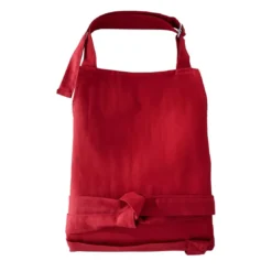 BecquetTablier en coton rouge uni - LONA