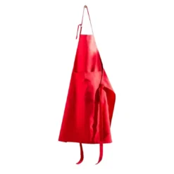 BecquetTablier en coton rouge uni - LONA