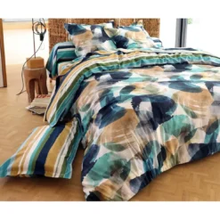 BecquetTaie de traversinBLUE RIVER multicolore en coton