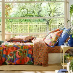 BecquetTaie de traversin coton multicolore motif graphique - Collection DYNAMIQUE