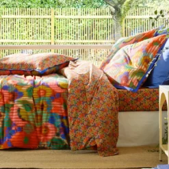 BecquetTaie de traversin coton multicolore motif graphique - Collection DYNAMIQUE