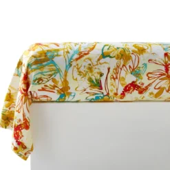 BecquetTaie de traversin coton écru motif floral multicolore - ROMY
