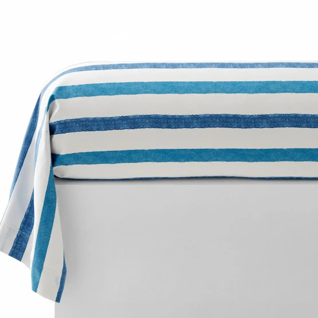 BecquetTaie de traversin coton PARASOL - bleu