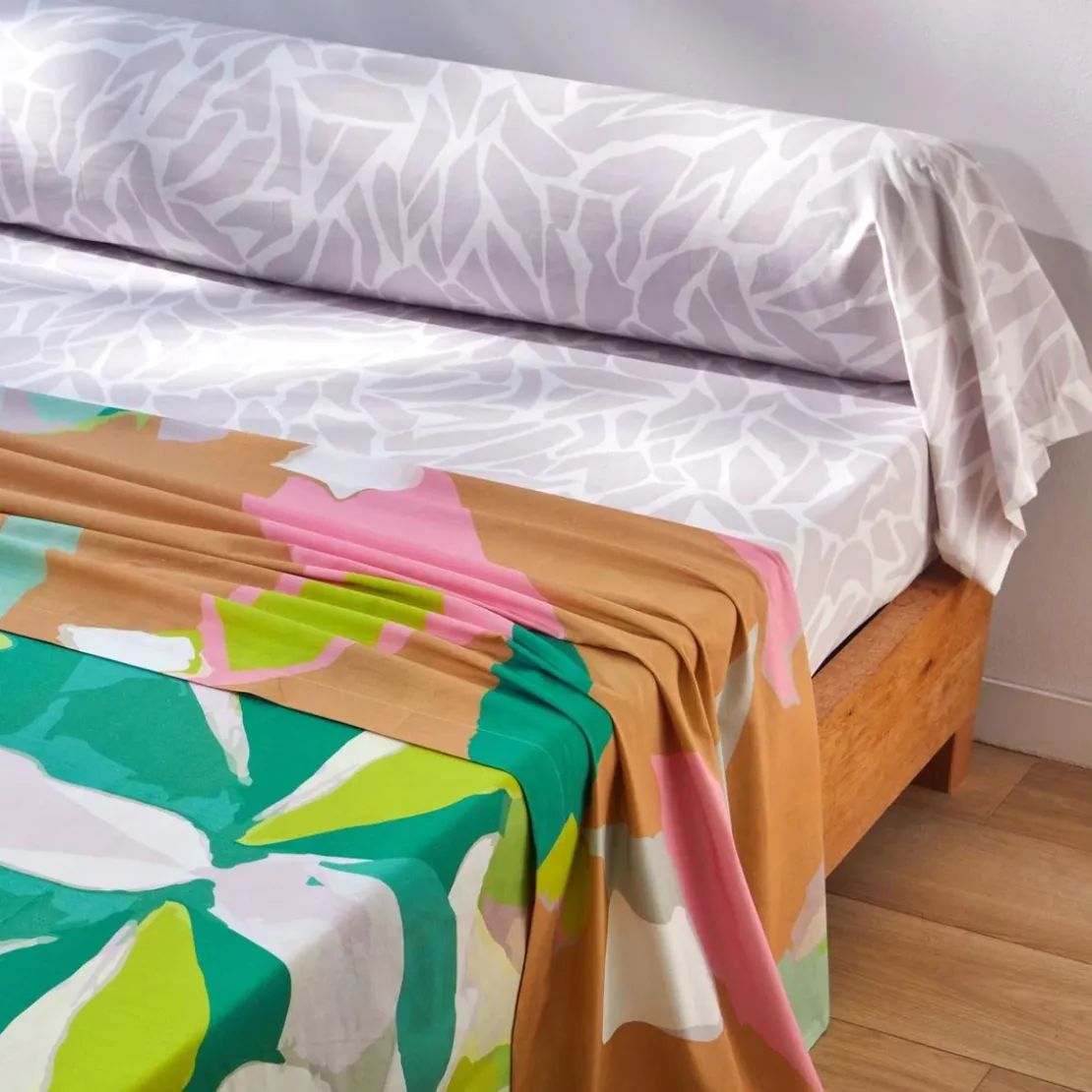 BecquetTaie de traversin coton LOUKA - multicolore