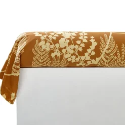 BecquetTaie de traversin DR. NATURE DOREE motif feuillage et oiseaux