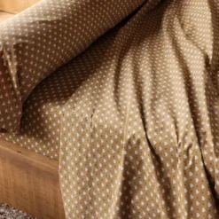 BecquetTaie de traversin en coton camel - RÉCIT D'HIVER