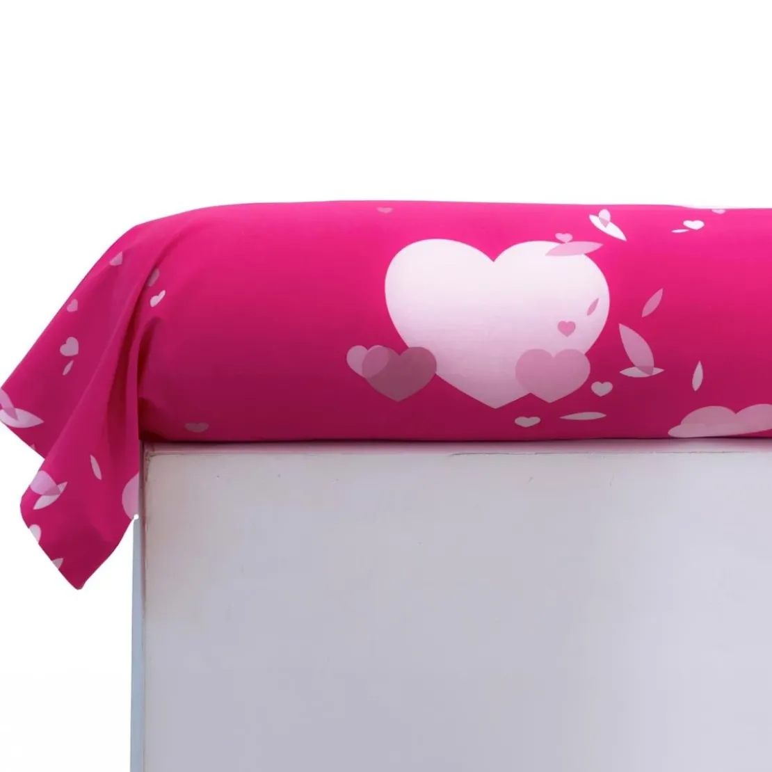 BecquetTaie de traversin en coton rose - HEART TREE