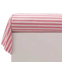 BecquetTaie de traversin en coton rose bonbon à rayures - ANDERSON