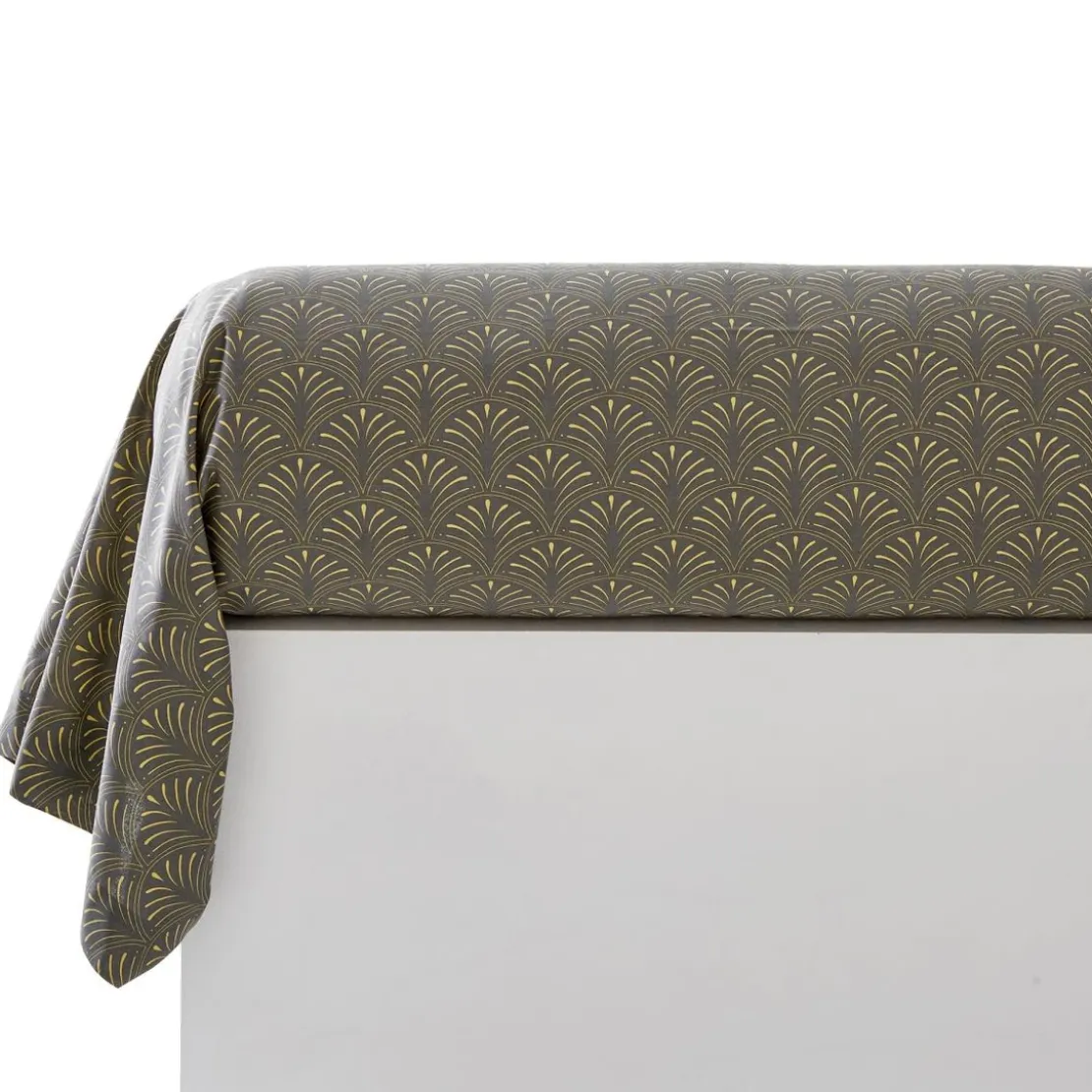 BecquetTaie de traversin en coton gris - BALTIA