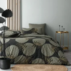 BecquetTaie de traversin en coton gris - BALTIA