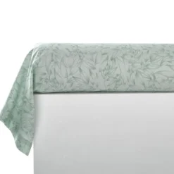 BecquetTaie de traversin en coton vert d'eau - LEANE