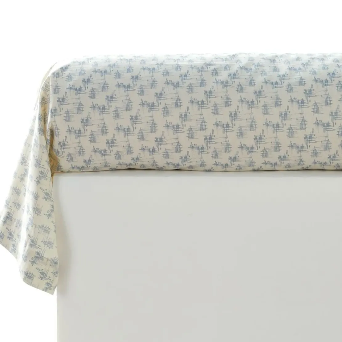 BecquetTaie de traversin en coton SKINNY effet pachwork motifs ethniques blanc cassé
