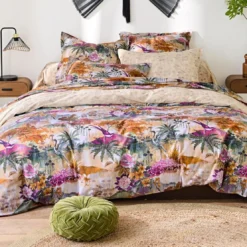 BecquetTaie de traversin en coton multicolore - JARDIN D'ASIE