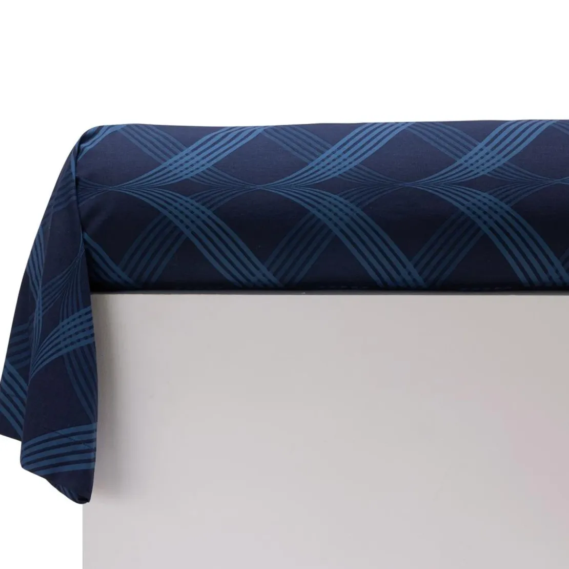 BecquetTaie de traversin en coton bleu marine - SPORTY CHIC
