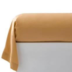 BecquetTaie de traversin en coton marron caramel - YOUYOU