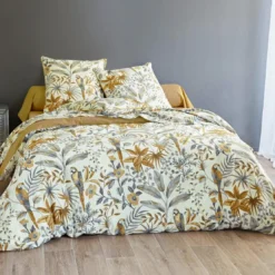 BecquetTaie de traversin en coton marron caramel - YOUYOU