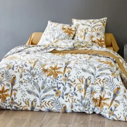 BecquetTaie de traversin en coton marron caramel - YOUYOU