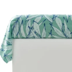 BecquetTaie de traversin en coton motifs feuillage PAKO PAKO vert