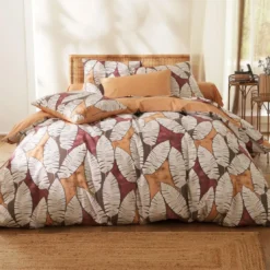 BecquetTaie de traversin en coton beige - PALME