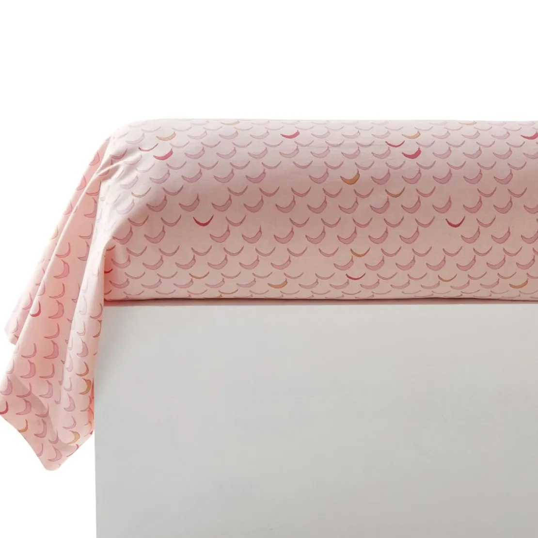 BecquetTaie de traversin en coton rose poudré - PASTILLES