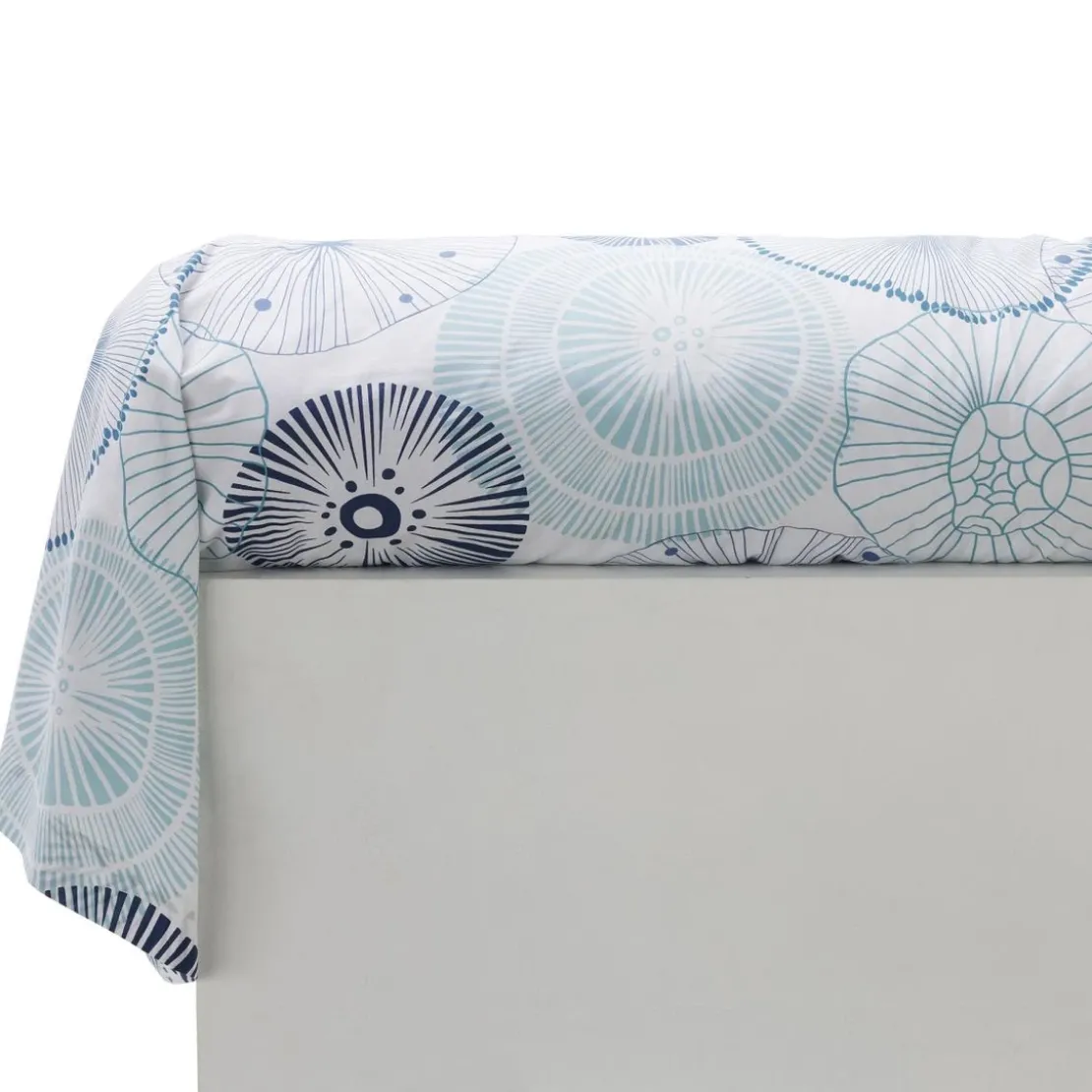 BecquetTaie de traversin en coton blanc cassé - SEA SHELLS