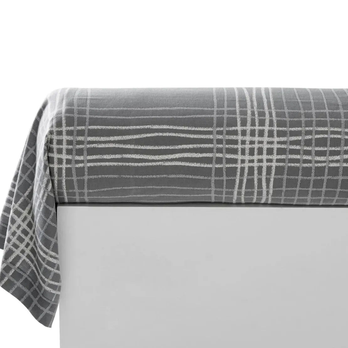 BecquetTaie de traversin en flanelle gris - NOA