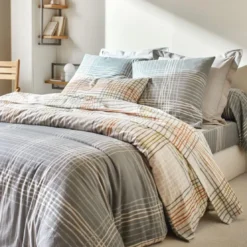 BecquetTaie de traversin en flanelle gris - NOA