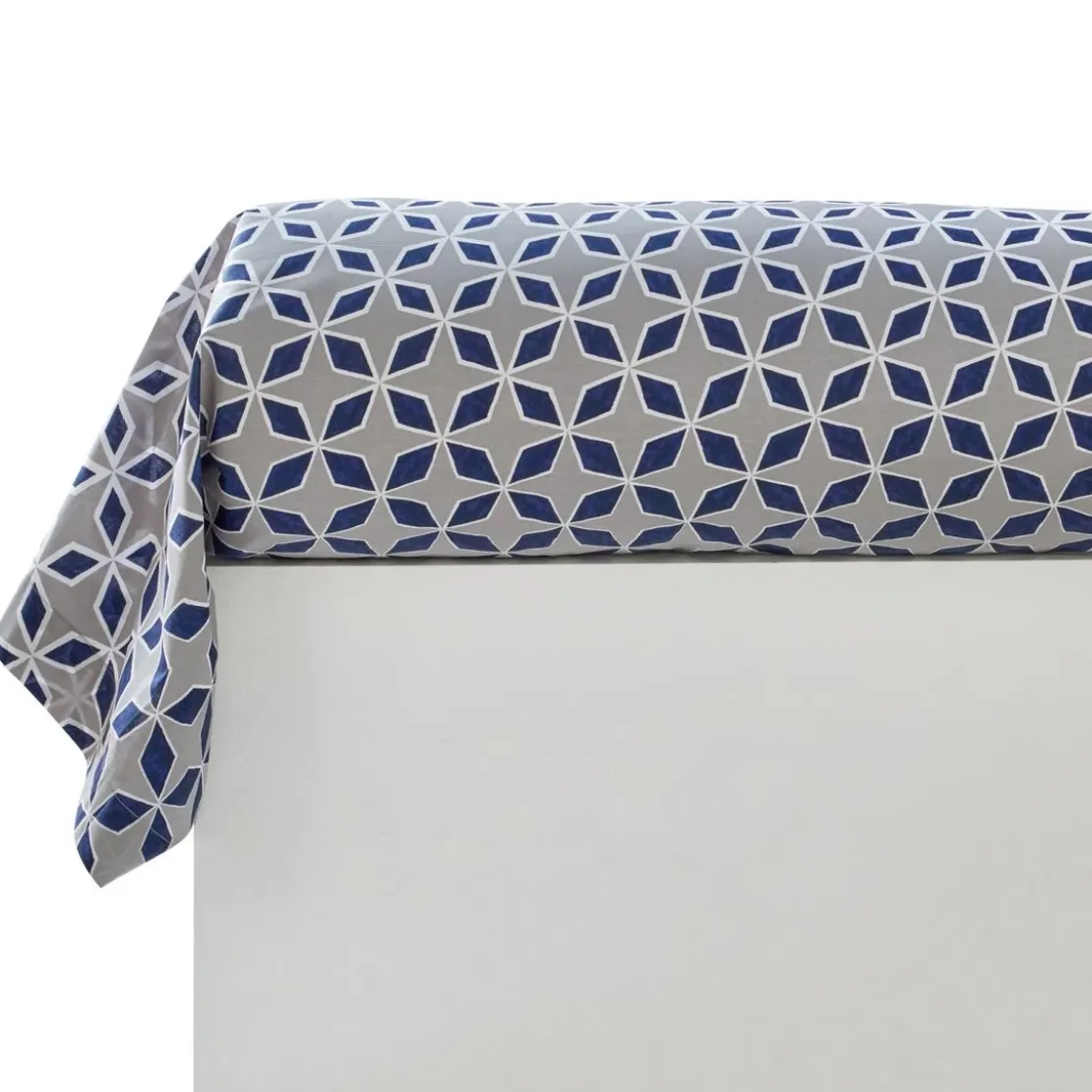 BecquetTaie de traversin en flanelle micro motif gris - THIBAULT FLANELLE