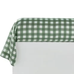 BecquetTaie de traversin en gaze de coton vert - VICHY