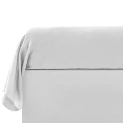 BecquetTaie de traversin en lin lavé uni LAUREAT 45 x 185 cm blanc