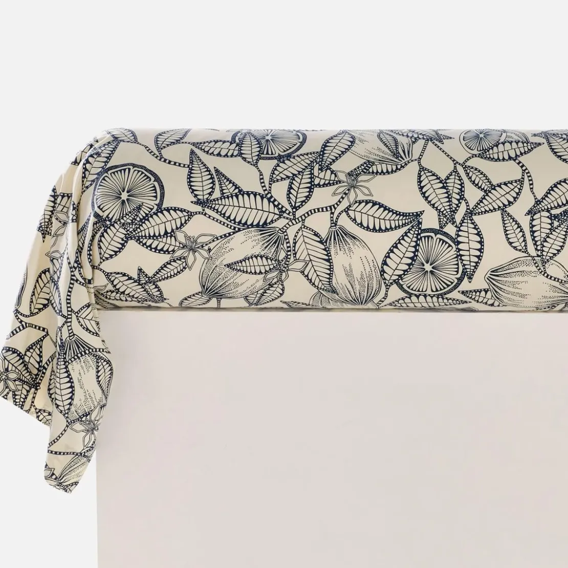 BecquetTaie de traversin en percale de coton écru - CITRONNADE