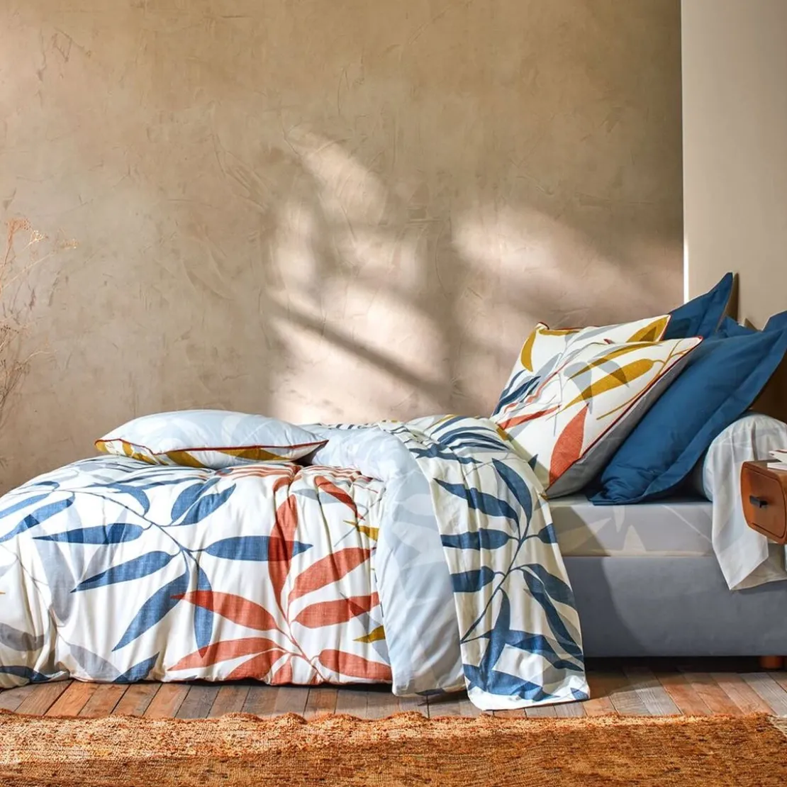 BecquetTaie de traversin en percale de coton gris - MEXICAINE
