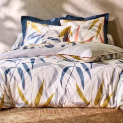BecquetTaie de traversin en percale de coton gris - MEXICAINE