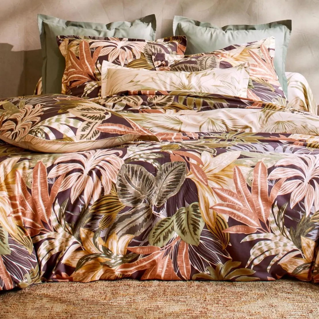 BecquetTaie de traversin en satin de coton HACIENDA - beige
