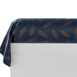 BecquetTaie de traversin en satin de coton bleu marine - AUGUSTIN