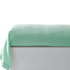 BecquetTaie de traversin en satin de coton DR SATIN - bleu céladon