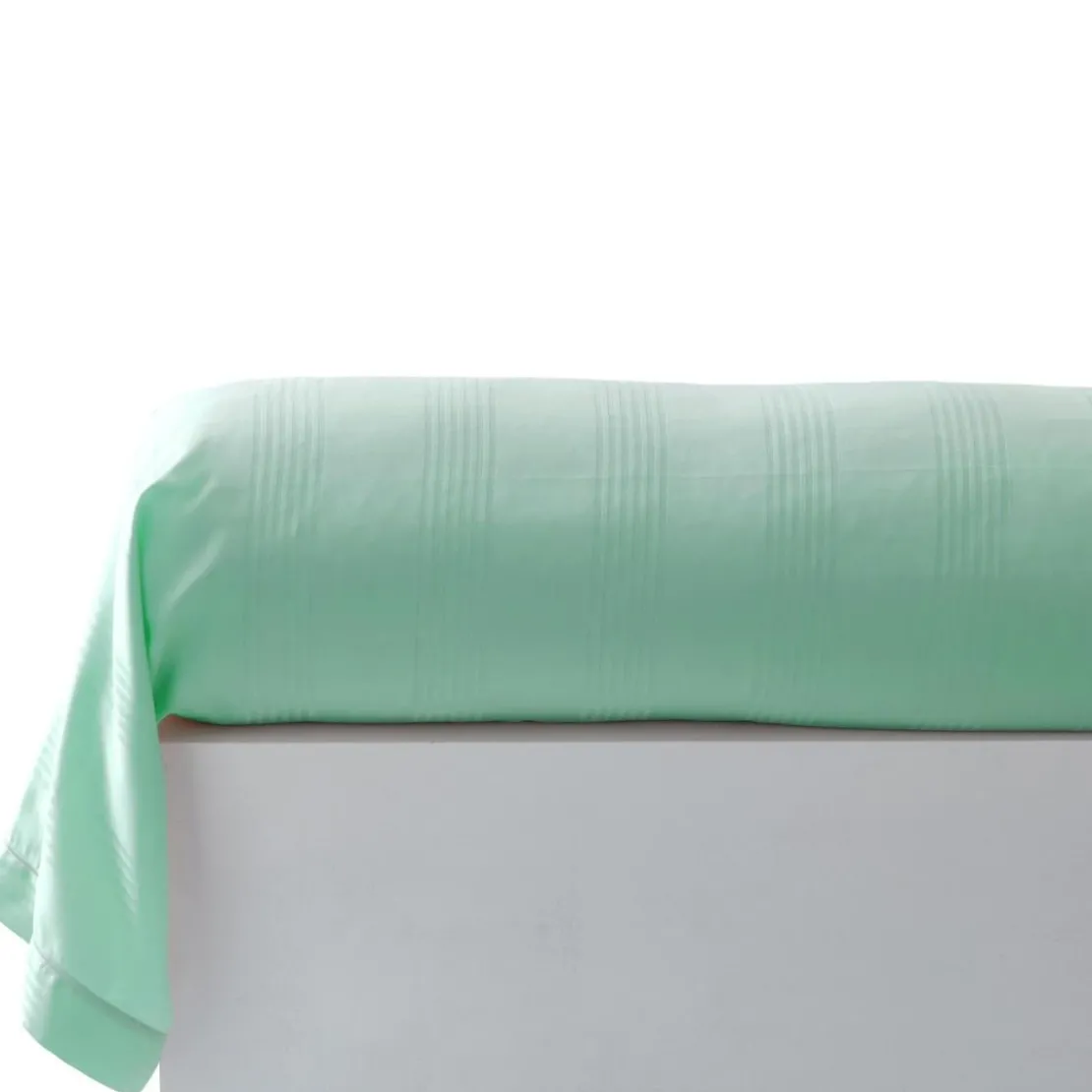 BecquetTaie de traversin en satin de coton DR SATIN - bleu céladon