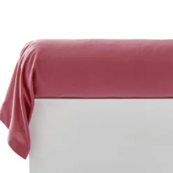 BecquetTaie de traversin FLANELLE UNI - rose framboise