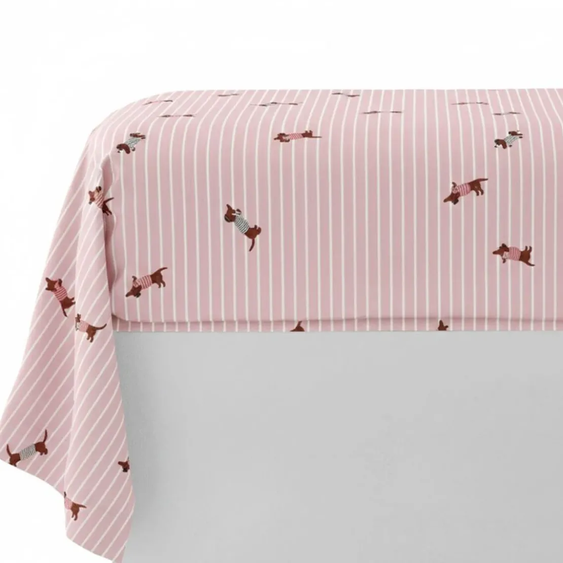 BecquetTaie de traversin moelleux enfant en coton rose vieux rose - CHIEN CHIC