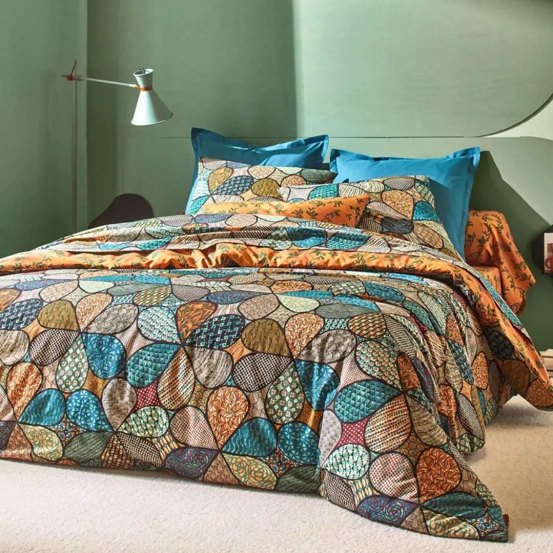 BecquetTaie de traversin motif vintage rétro DR MAGDA