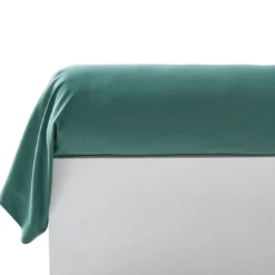 BecquetTaie de traversin NICOLASen coton bleu vert